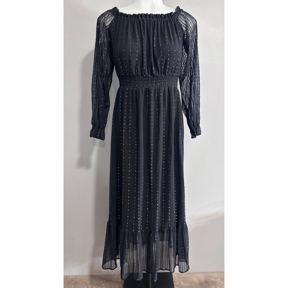BCBGeneration BLACK Off The Shoulder  NWT COCKTAIL PARTY DRESS 4 - Picture 6 of 12
